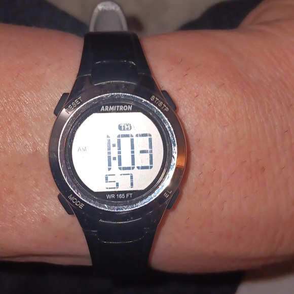 Ladies Armitron Sport Watch Black - Picture 3 of 5
